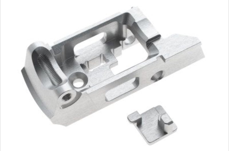CowCow Technology Aluminum Enhanced Trigger Housing for Action Army AAP-01 GBB Airsoft Pistol, Silve