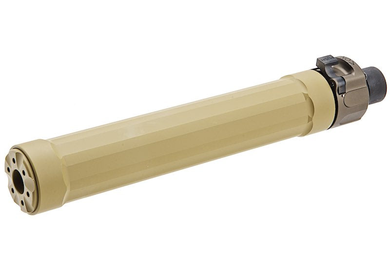 5KU Ryder9 Suppressor w/ Muzzle for WE MP5/ Apache Series Gas SMG Airsoft Gun (TAN)
