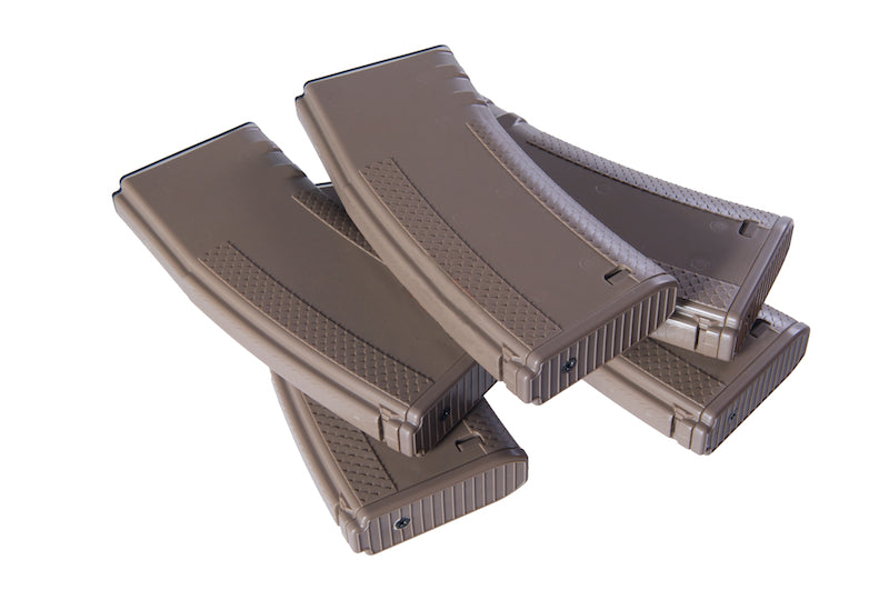 Socom Gear 190 rds Troy Battle Airsoft Magazine For M4 AEG Rifle Airsoft Gun (5pcs/ TAN)