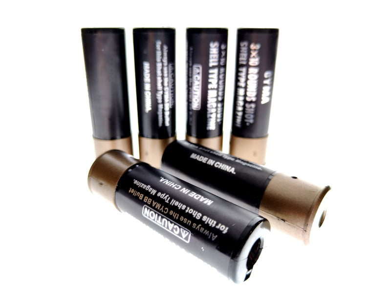 CYMA M870 Shotgun Shell For Tokyo Marui M870 Gas Airsoft Shotgun (6 Pcs)