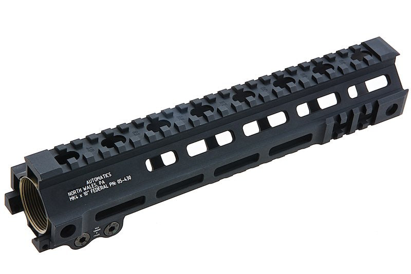 Z-Parts Aluminum MK4 Rail 10 inch Handguard with Barrel Nut for GHK M4 GBB Rifle Airsoft Gun