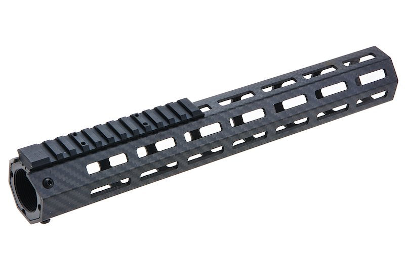 Revanchist Airsoft Lightweight Carbon Fiber 12.5inch M Lok Handguard Rail For Marui MWS GBB Airsoft