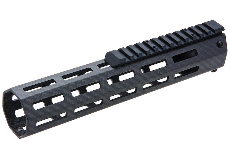 Revanchist Airsoft Lightweight Carbon Fiber 9.5inch M-lok Handguard Rail For Marui MWS GBB Airsoft G