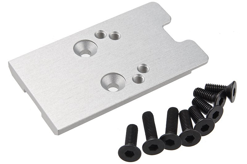 Revanchist Airsoft RMR/ Vector Type Red Dot Adapter Plates For Novritsch SSP5 GBB Airsoft Guns (Silv