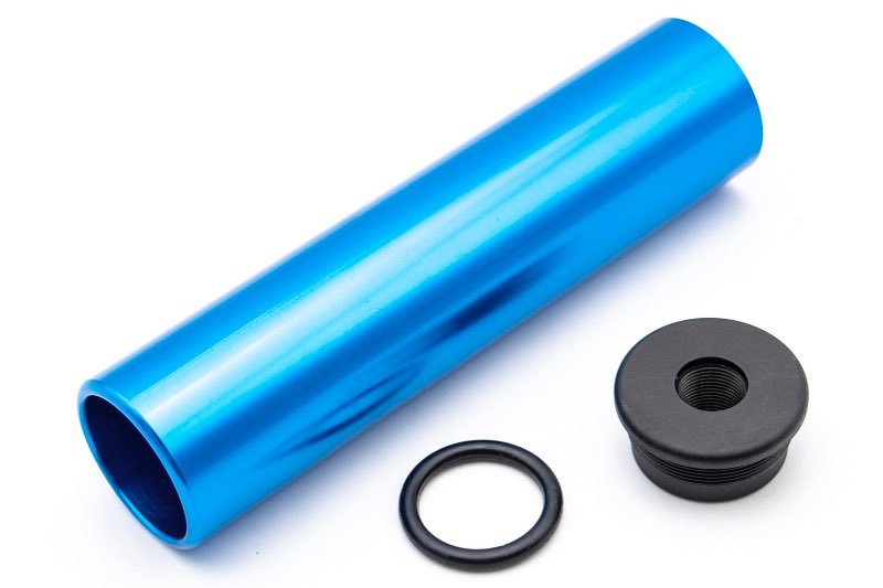Airsoft Artisan Aluminum Dummy Training Silencer Tube (Blue/ 14mm CCW Thread)