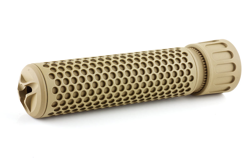 Knight's Armament Airsoft (Madbull) 556 QDC/CQB Suppressor With Flash Hider (14mm CW/ Tan)