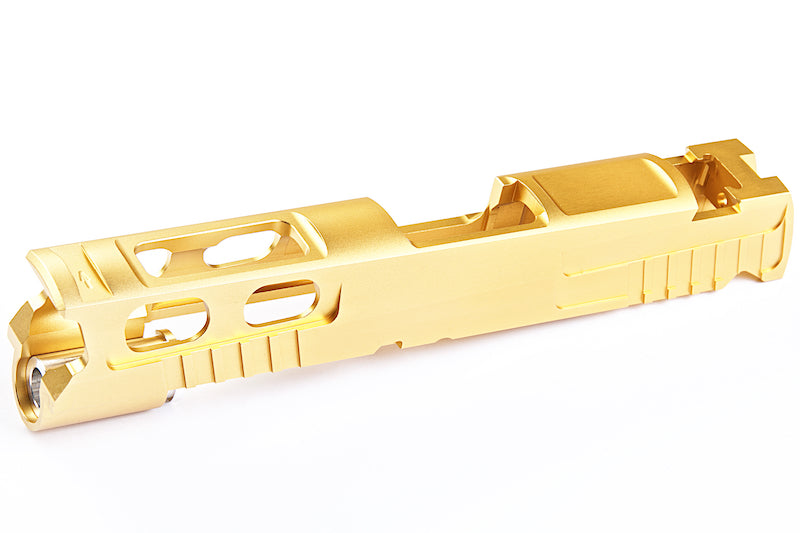 Gunsmith Bros CNC Aluminum Ultra Cut 4.3 Single Slide With Sight For Marui Hi-Capa 4.3 GBB (Gold)
