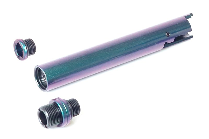 Nine Ball '2Way Fixed' Non-Recoiling ZANSHIN Series Outer Barrel For Marui Hi-Capa 5.1 (Midori Green