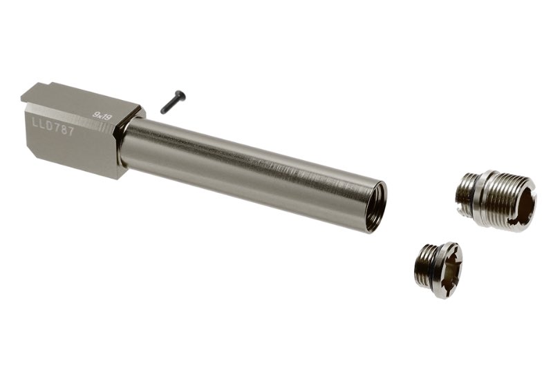 Nine Ball Non-Recoil 2 Way Outer Barrel NEO For Marui G19 Gen3/ 4 Airsoft GBB (Gun Metal)