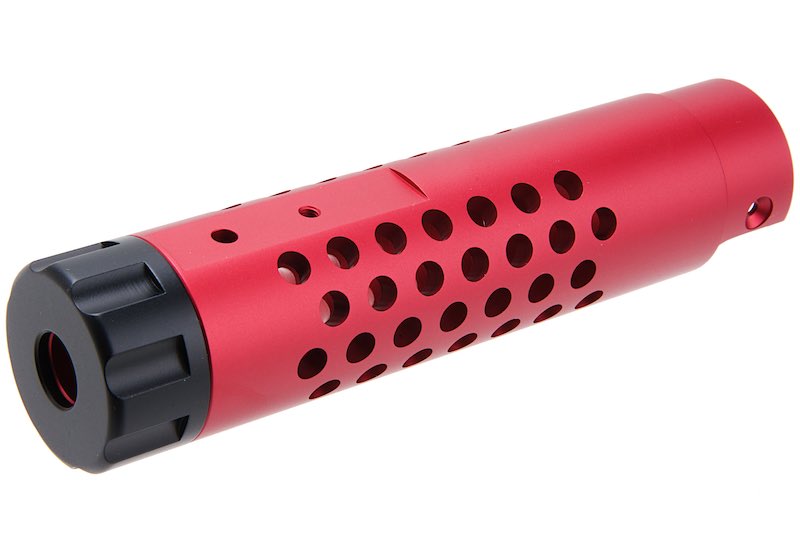 Narcos Airsoft CNC Aluminum Front Barrel Kit (Type 4) for Action Army AAP01 Airsoft GBB Pistol (Red)
