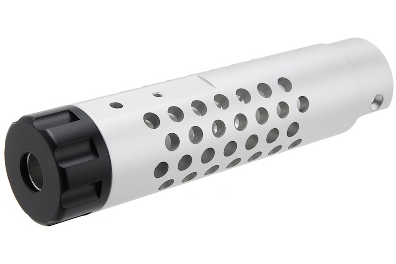 Narcos Airsoft CNC Aluminum Front Barrel Kit (Type 4) for Action Army AAP01 Airsoft GBB Pistol (Silv
