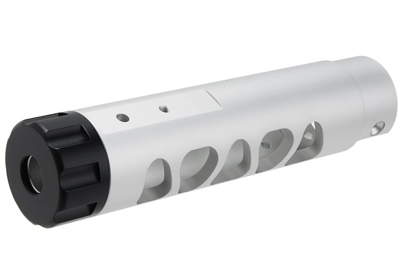 Narcos Airsoft CNC Aluminum Front Barrel Kit (Type 3) for Action Army AAP01 Airsoft GBB Pistol (Silv
