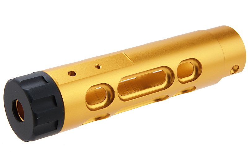 Narcos Airsoft CNC Aluminum Front Barrel Kit (Type 2) for Action Army AAP01 Airsoft GBB Pistol (Gold