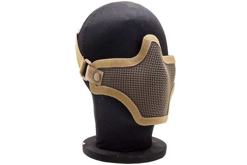 WoSport V1 Single-Band Scouts Half Face Airsoft Mask (Tan/ MA20)