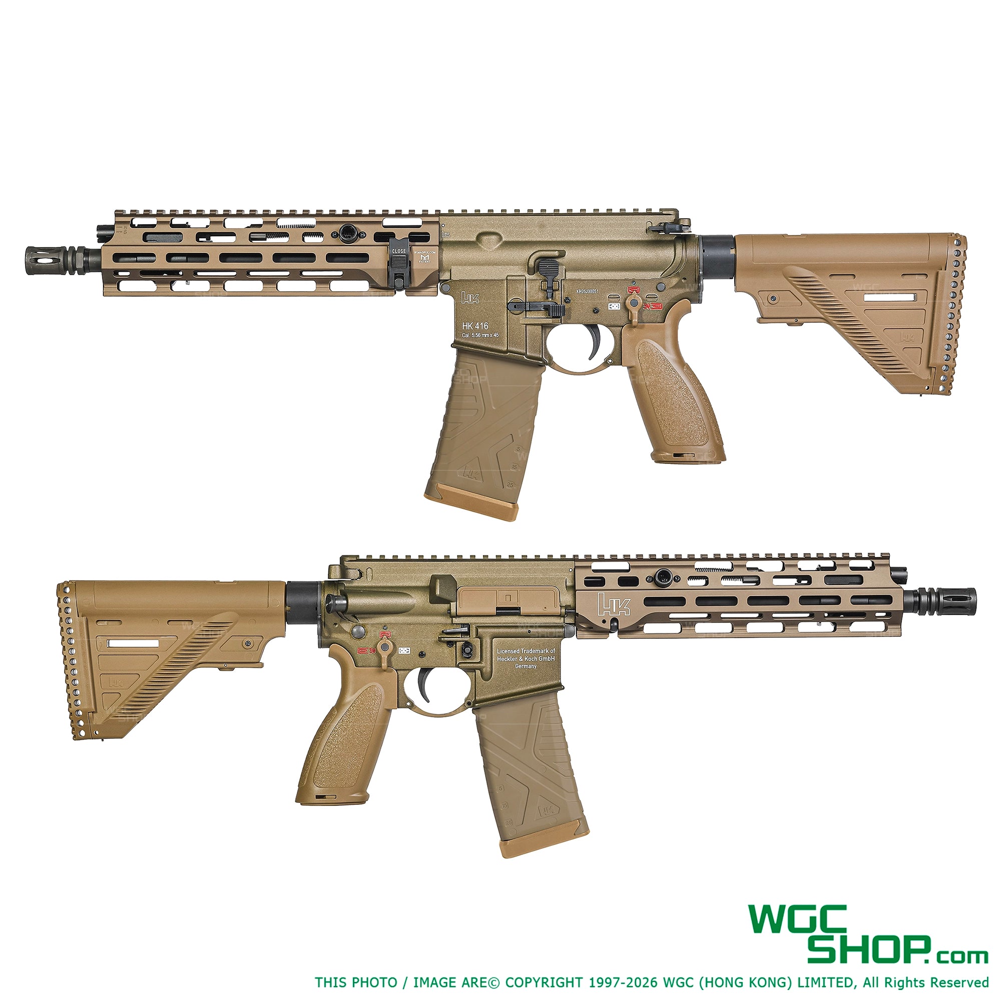 VFC HK416A5 M-LOK EVO GBB Airsoft - RAL8000 / UMAREX Licensed