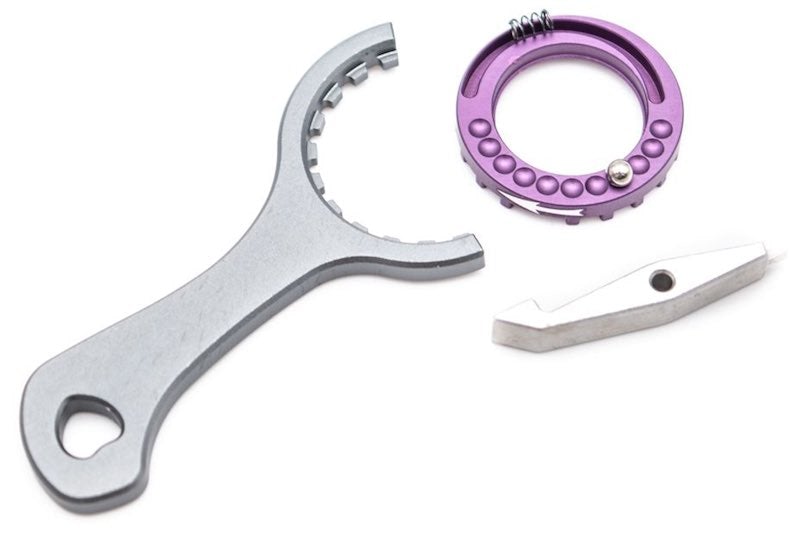 Bow Master Aluminum CNC Hop-Up Adjustment Wheel Set w/ Tool for Umarex (VFC) MP5 Gen 2 Series GBB (N