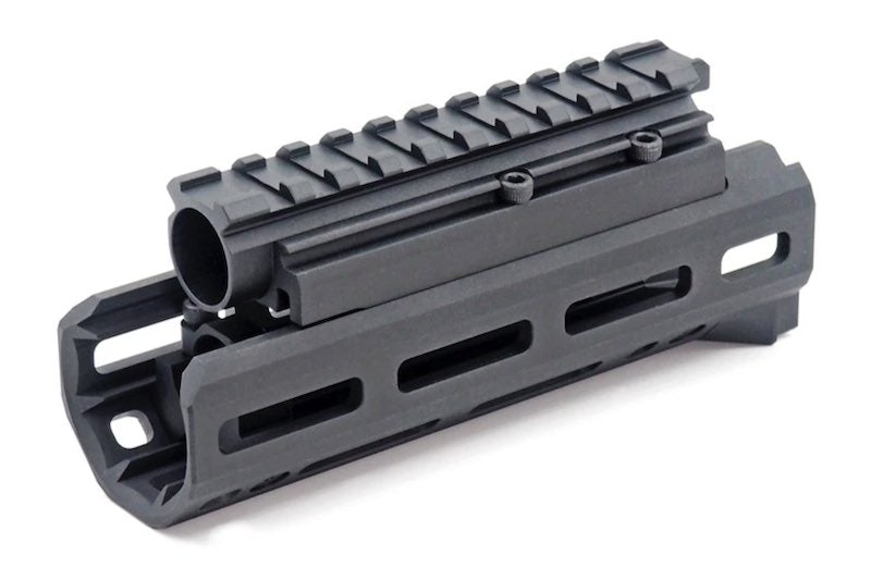 Hephaestus AKS-74U M LOK Handguard Set w/Rail Gas Tube for GHK/LCT AK (Type III Hard-Coat Anodized)