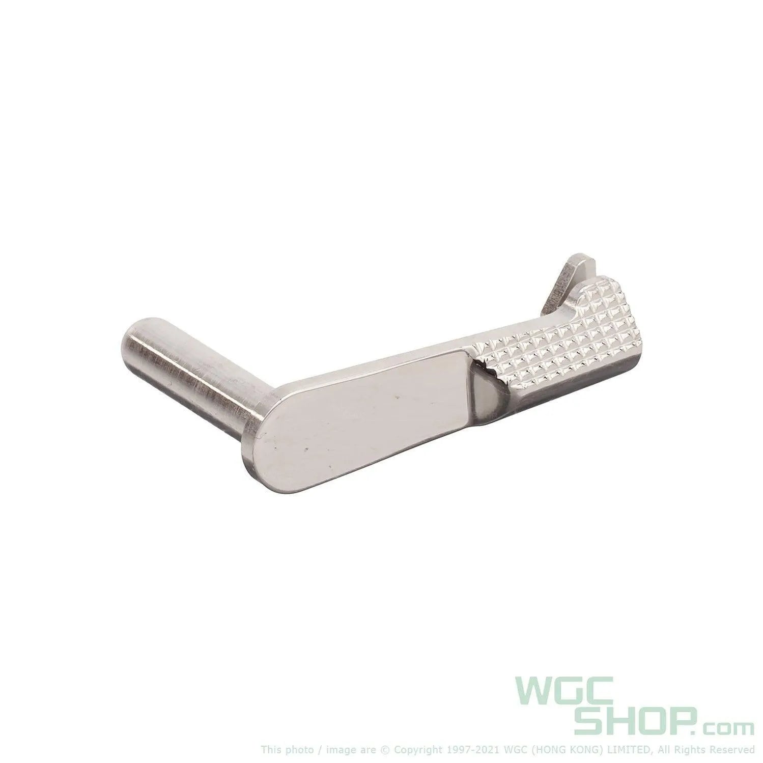 5KU Stainless Steel Slide Stop for Marui Hi-Capa GBB Airsoft - Type 2 / Silver ( GB-500 )