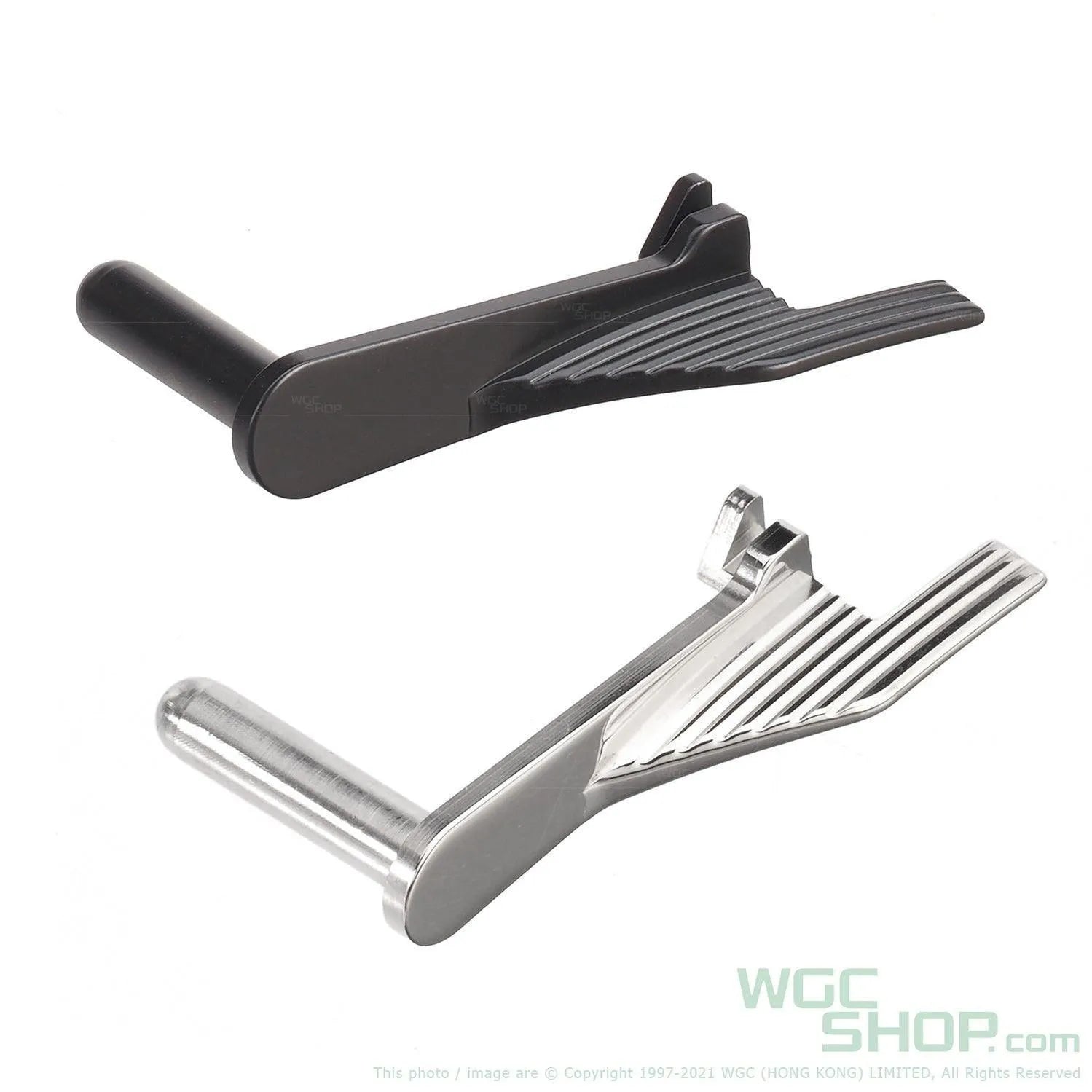 5KU Stainless Steel Extended Slide Stop for Marui Hi-Capa GBB Airsoft - Type 1 ( GB-502 )