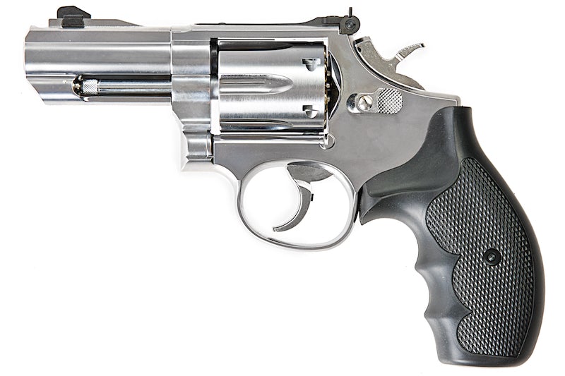 Tanaka S&W M66 Performance Center PC 3" Gas Revolver (Silver/ F-Comp Version 3)