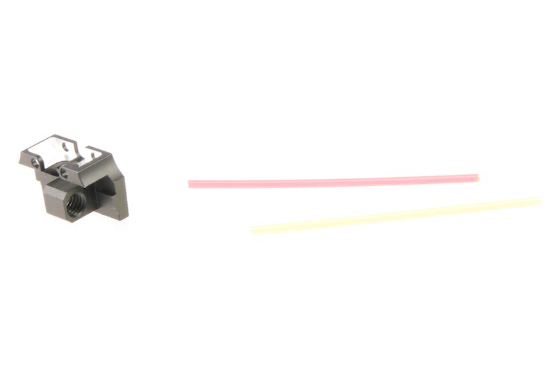 COWCOW Technology Fiber Optic Rear Sight Plate for Marui Hi-Capa GBB Pistol
