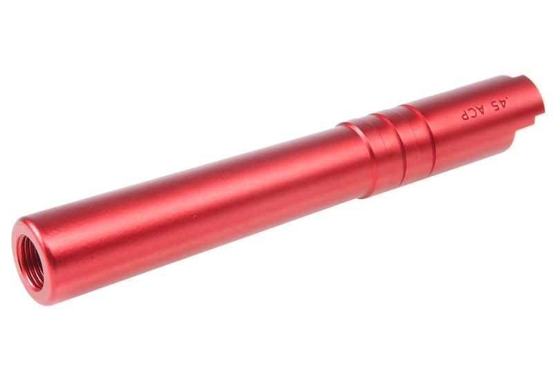 Airsoft Masterpiece .45 Threaded Aluminum Outer Barrel for Marui Hi-Capa 5.1 GBB Pistol (Red)