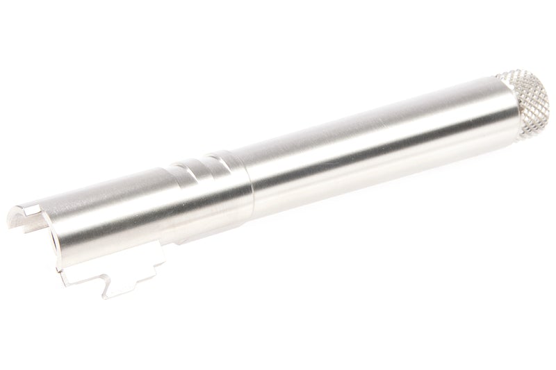 Airsoft Masterpiece Steel Fix Outer Barrel w/ Threads for Marui Hi-Capa 5.1 GBB (Silver)