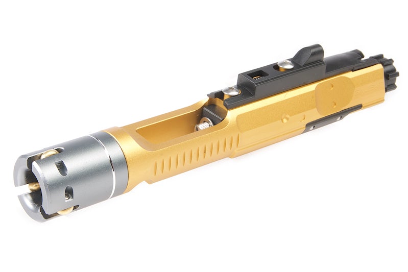 G&P MWS Forged Aluminum SAI Complete Bolt Carrier Group Set for G&P Buffer Tube (Gold Chromic Coatin