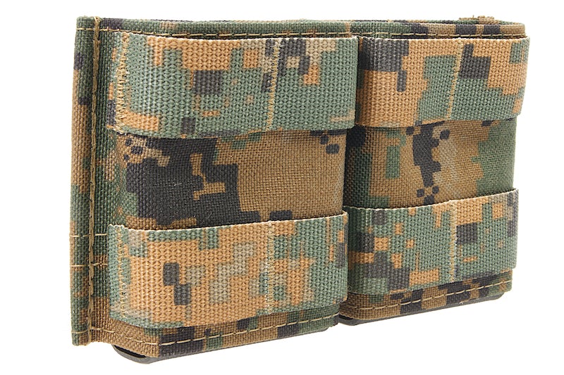 Esstac 5.56 Double KYWI Shorty Pouch (Woodland Marshall)