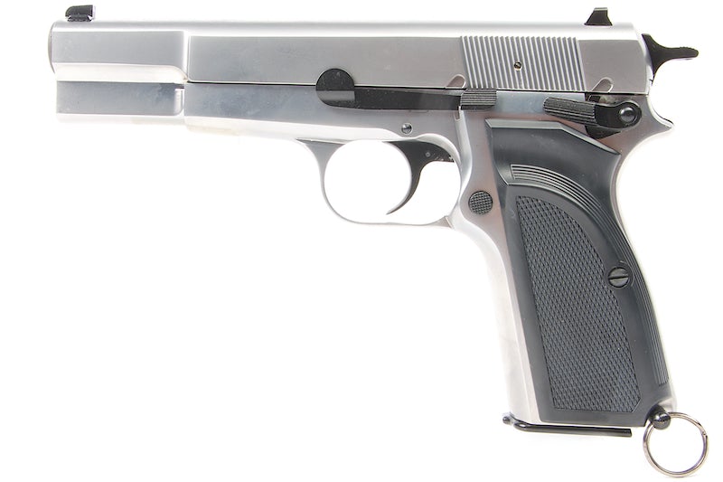 WE Hi-Power Browning MK3 GBB Pistol (Silver)