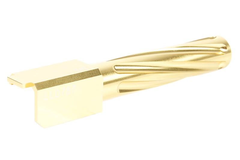 Nine Ball Aluminum Non-Recoiling 'Fixed' Outer Barrel for Marui Model 19 Gen 3 GBB (Gold)