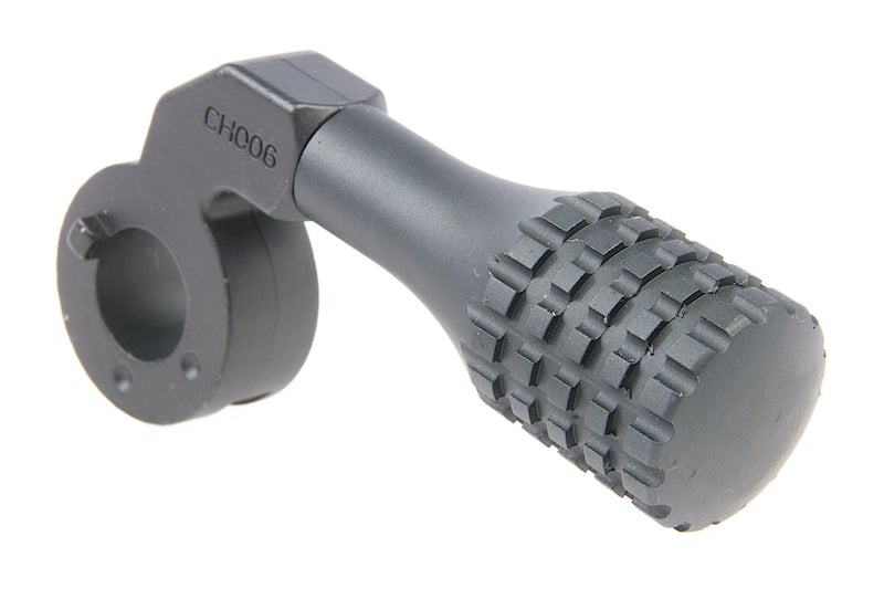 ARES Low-Profile Zinc Alloy CNC Cocking Handle for Amoeba Striker AST-01 Rifle (Matt Gray/ Type D)