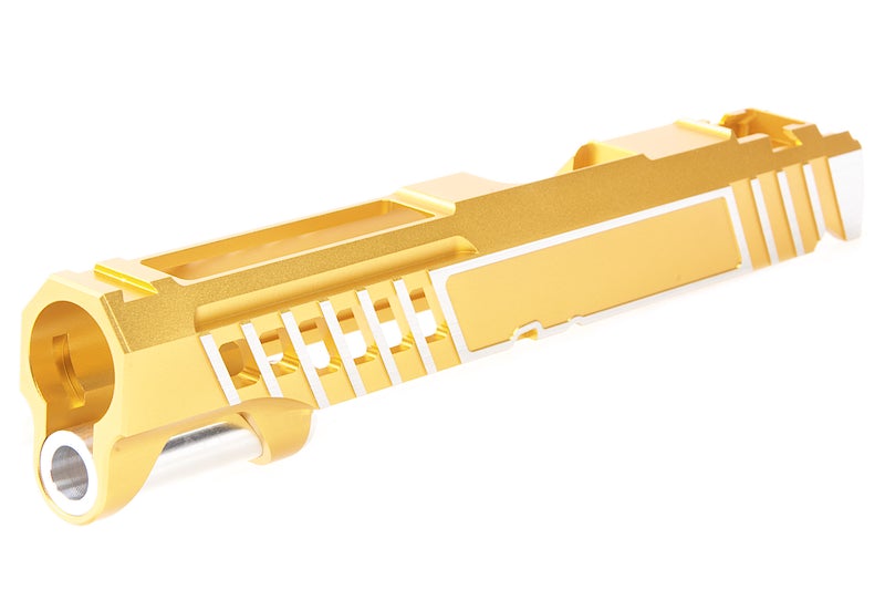 Gunsmith Bros Design Super Light Single Slide for Marui Hi-Capa GBB (Gold/ Silver)