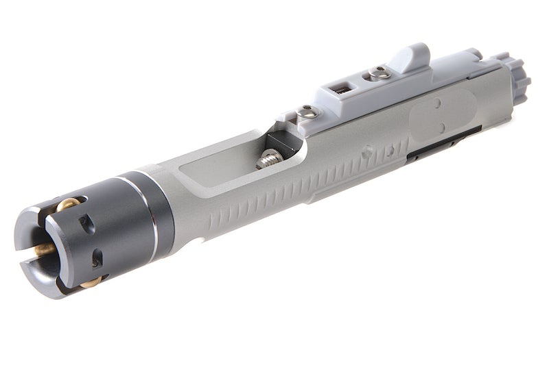 G&P MWS Forged Aluminum Complete Bolt Carrier Group Set for G&P Buffer Tube (Silver)