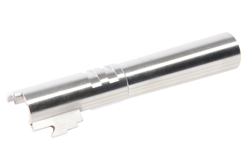 Airsoft Masterpiece .45 ACP Threaded Outer Barrel for Marui Hi-Capa 4.3 GBB (Silver)