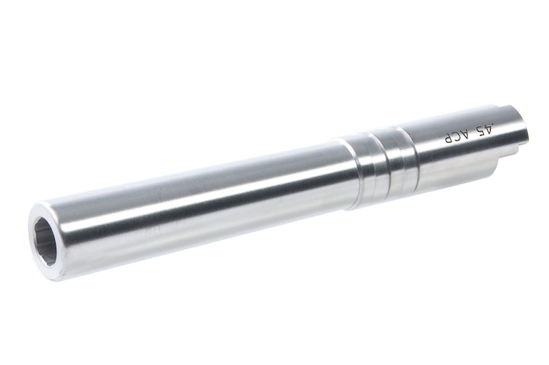 Airsoft Masterpiece .40 ACP Stainless Steel Fix Outer Barrel for Marui Hi-Capa 5.1 GBB Pistol (Silve