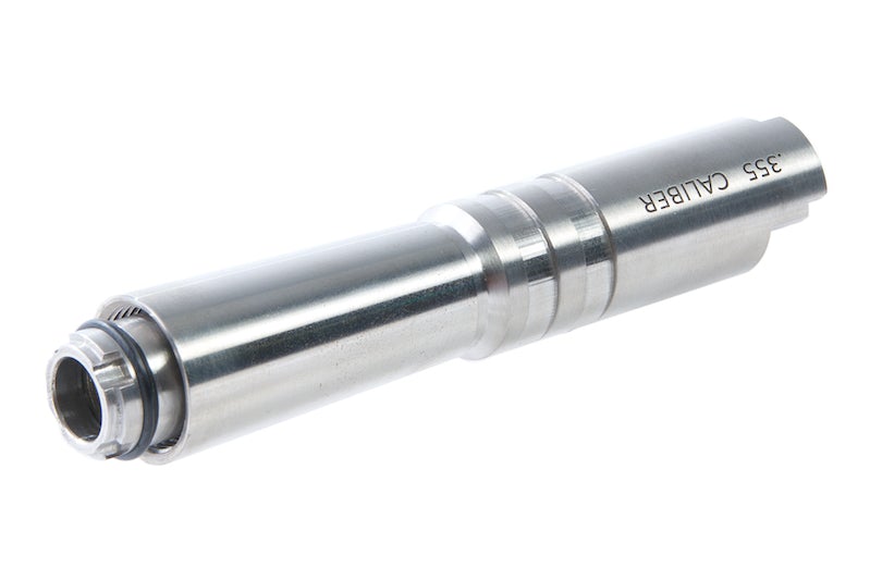 Airsoft Masterpiece .38 Super Fix Outer Barrel for Compensator for Marui Hi-Capa 4.3 GBB Pistol (Sil