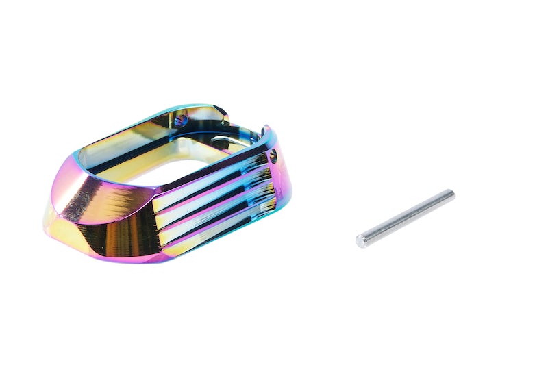 COWCOW Technology Aluminum CNC Match Grade T01 Magwell for Marui Hi-Capa Series GBB Pistol (Rainbow)