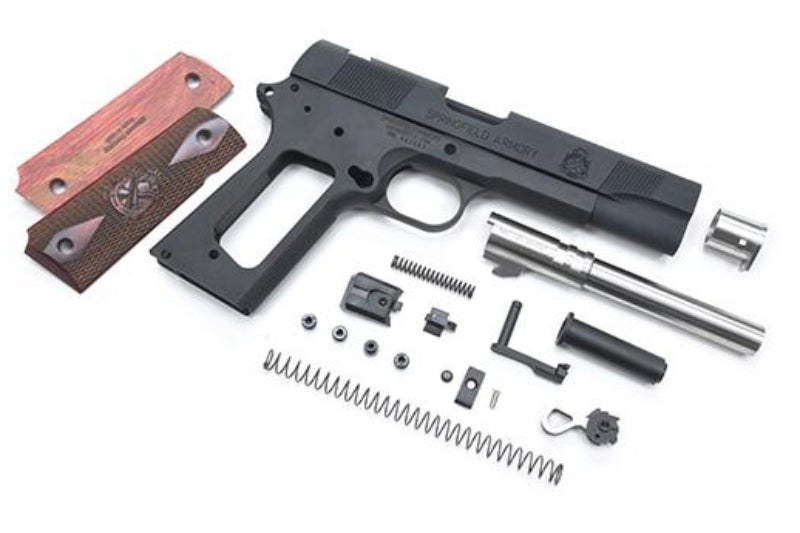 Guarder Aluminum Slide & Frame Kit for Marui MEU.45 GBB (Wood Grip)
