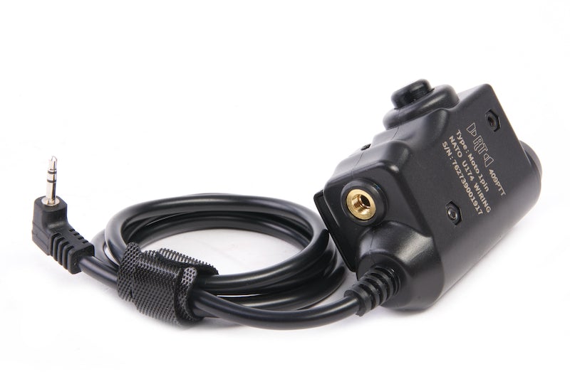 Roger Tech 409 PTT for all NATO Standard Headset with Nexus TP-120 (Motorola 1 Pin Ver.)
