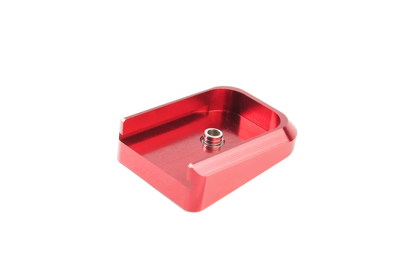 Airsoft Masterpiece Aluminum Magazine Base For Marui Hi-Capa 5.1 GBB (Red)