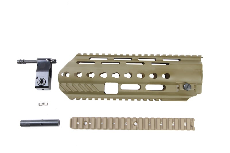 Angry Gun L85A3 Conversion Kit for WE GBB Version (included Rail System, Top Rail, Gas Block & Gas P
