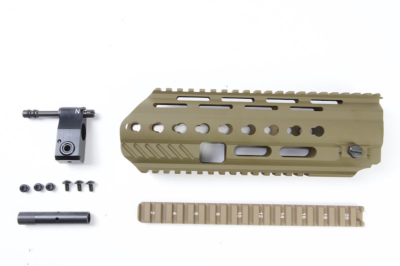 Angry Gun L85A3 Conversion Kit for G&G AEG Version (included Rail System, Top Rail, Gas Block & Gas