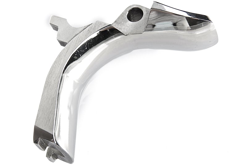 Airsoft Masterpiece Steel Grip Safety (Type 4 Design/ Silver)