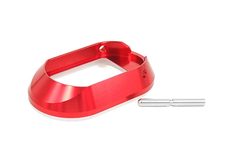 Airsoft Masterpiece CNC Magwell with Rubber Bottom (Red)