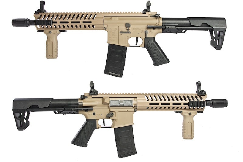 King Arms TWS M4 Striker M LOK CQB Ultra Grade II AEG Rifle (Dark Earth)