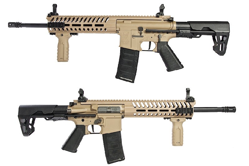 King Arms TWS M4 Striker M LOK Carbine Ultra Grade II AEG Rifle (Dark Earth)