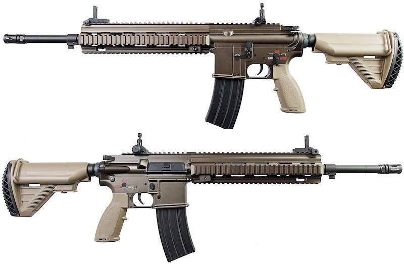 E&C EC103 Full Metal HK416 M27 IAR AEG Rifle (Dark Brown)