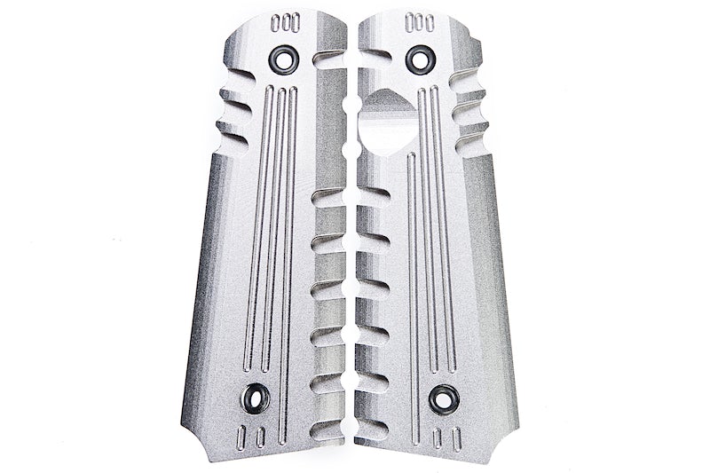 Army Force Aluminum Grip Cover for 1911 GBB Pistol (Grey)