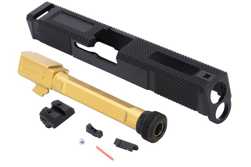 EMG (G&P) SAI Utility Slide Kit for Umarex(VFC) G19 GBB Pistol (Gold Barrel)